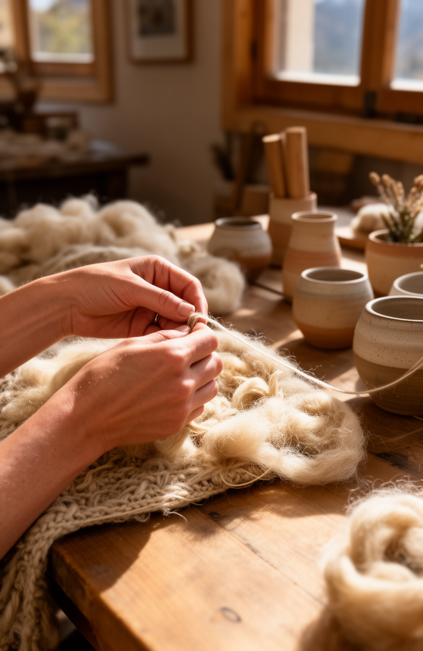 Taller textil comunitario en Bariloche