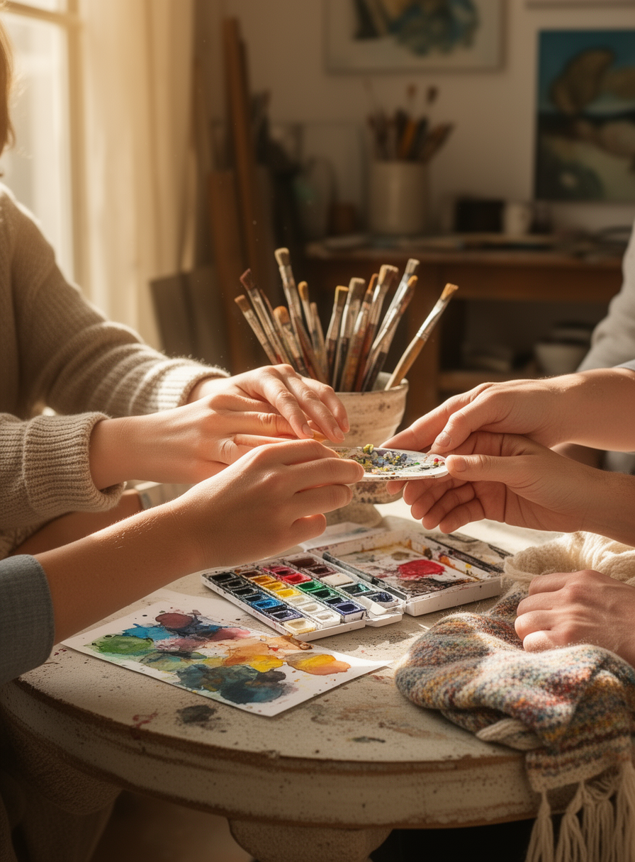 Taller de arte textil comunitario en Fundación Ahava